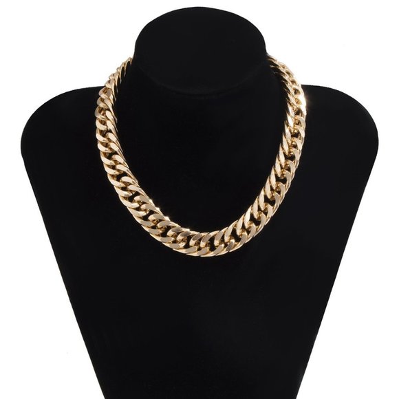 NEW Gold Unisex Cuban Link Chain Necklace - Picture 8 of 8